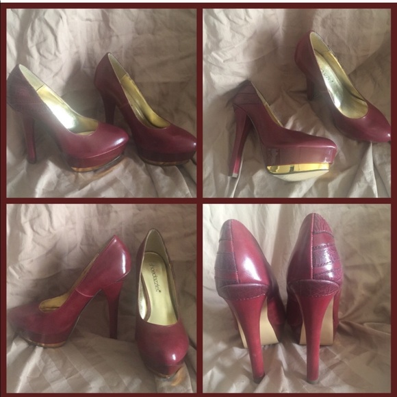 Lady Danger Double Platform Heels - Picture 2 of 7